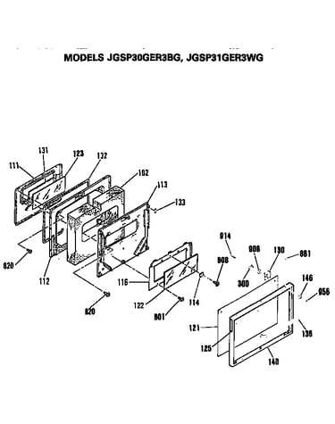 Oven door assembly