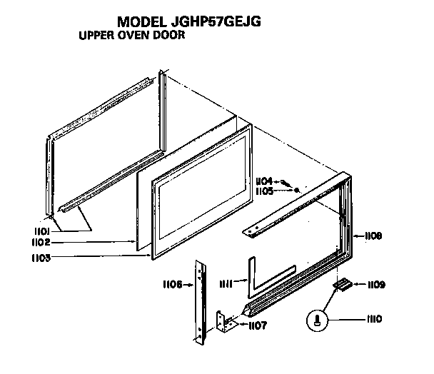 UPPER OVEN DOOR