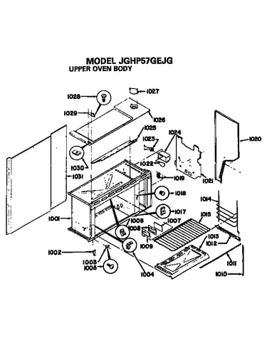 Upper oven body