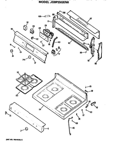 Cooktop and backsplash