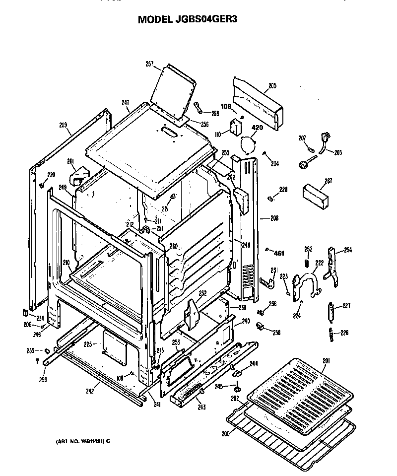 Oven cabinet