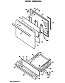 Oven door and broiler