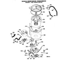GE WSM2700RAW washer- tubs, hoses and motor diagram