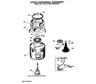 GE WWC9400PBL agitator, tub and pump diagram