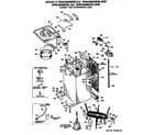 GE WWA8689RBLWW cabinet and suspension diagram