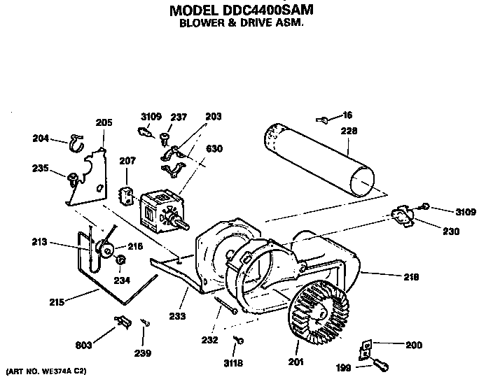 Blower and drive
