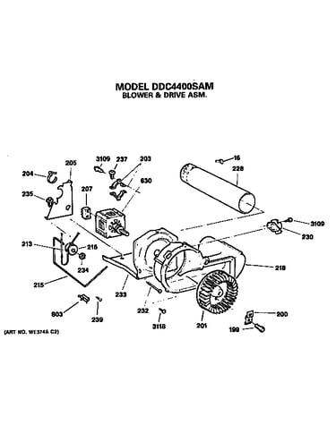 Blower and drive