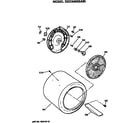 GE DDC4400SAM drum and heater diagram