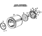 GE DDC5400PAL drum and heater diagram