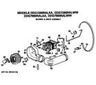 GE DDG7280RALAA blower and drive diagram