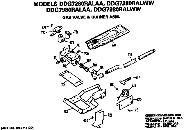 GAS VALVE AND BURNER