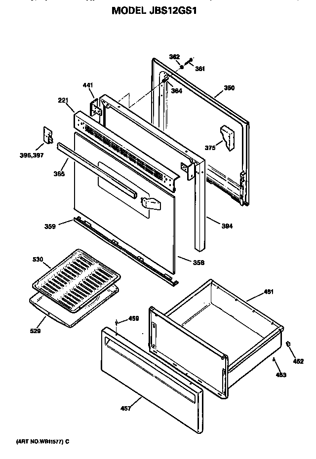 Door/utility drawer