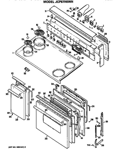 Cooktop/door