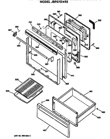 Door/utility drawer