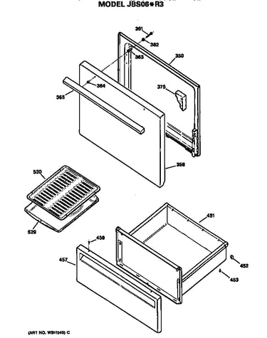Door/utility drawer