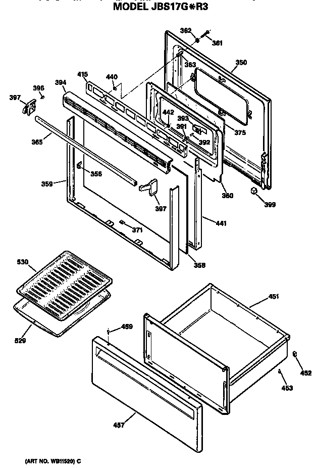 Door/utility drawer