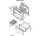 GE JBS27G*R3 door/utility drawer diagram