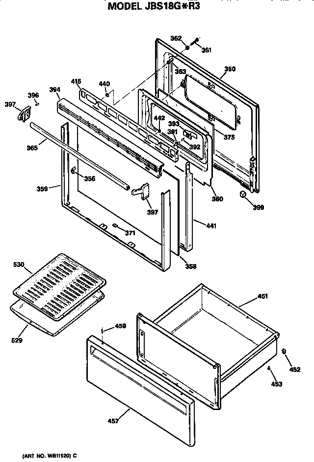 Door/utility drawer