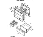 GE JBS26G*R3 door/utility drawer diagram