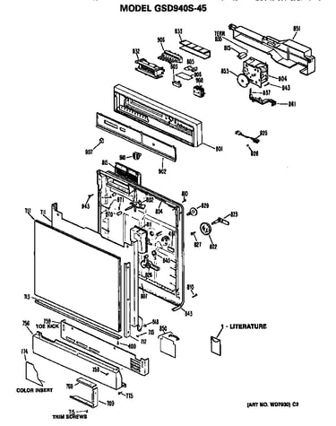 Front/control panel
