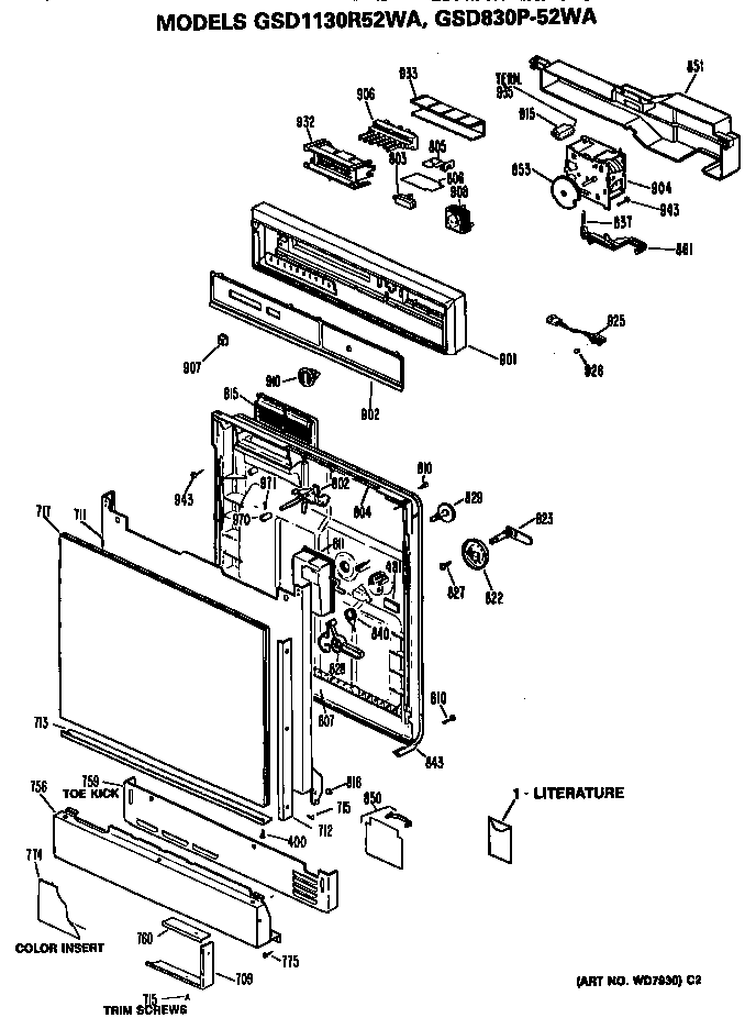 FRONT/CONTROL PANEL