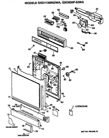 Front/control panel