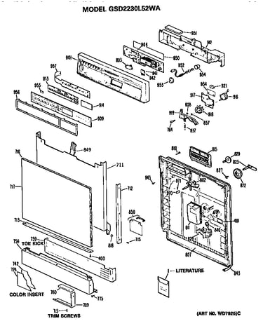 Front/control panel