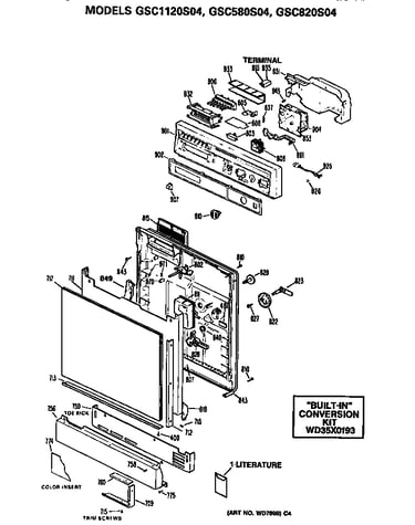 Front/control panel