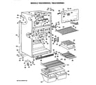 GE TBH21DRERWH cabinet diagram