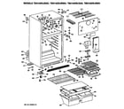 GE TBH14DRLRWH cabinet diagram