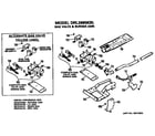 GE DRL2885KBL gas valve and burner diagram