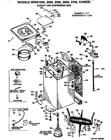 Cabinet and suspension