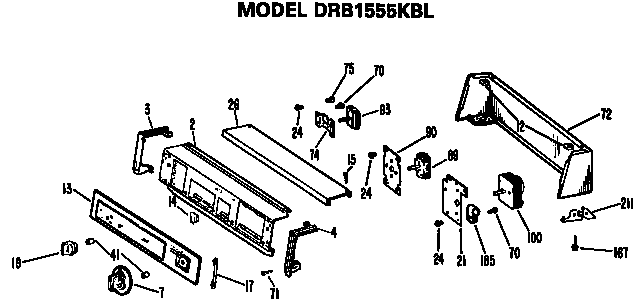 Backsplash for drb1555kbl