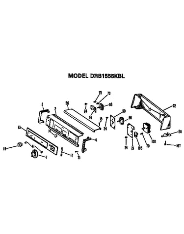 Backsplash for drb1555kbl