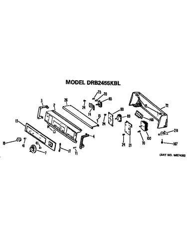 Backsplash for drb2455kbl