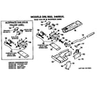 GE DRL1555KAL gas valve and burner diagram