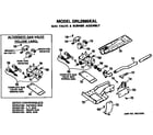 GE DRL2885KAL gas valve and burner diagram