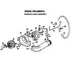 GE DRL2885KAL blower and drive diagram