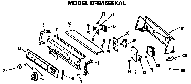 Backsplash for drb1555kal