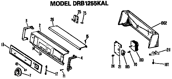 Backsplash for drb1255kal
