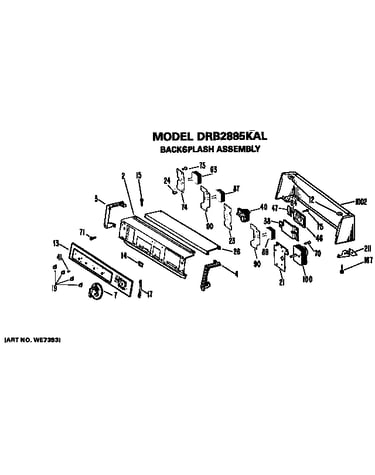 Backsplash for drb2885kal