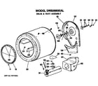 GE DRB2885KAL drum and duct diagram