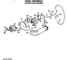 GE DRB2885KAL blower and drive diagram