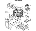 GE L2B350GEL0 oven cabinet diagram