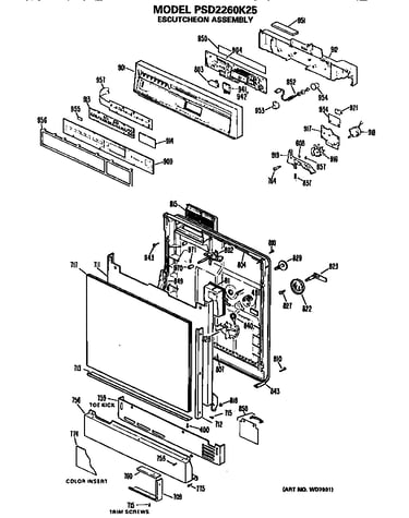 Front/control panel