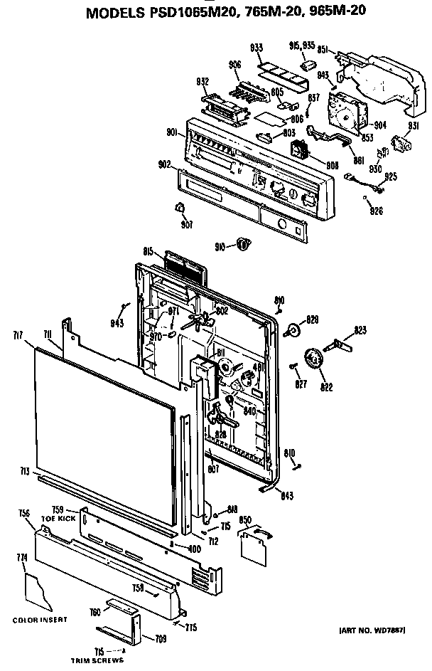 Front/control panel