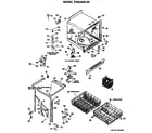 GE PDB462K-02 tub/racks diagram