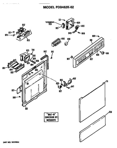 Front/control panel