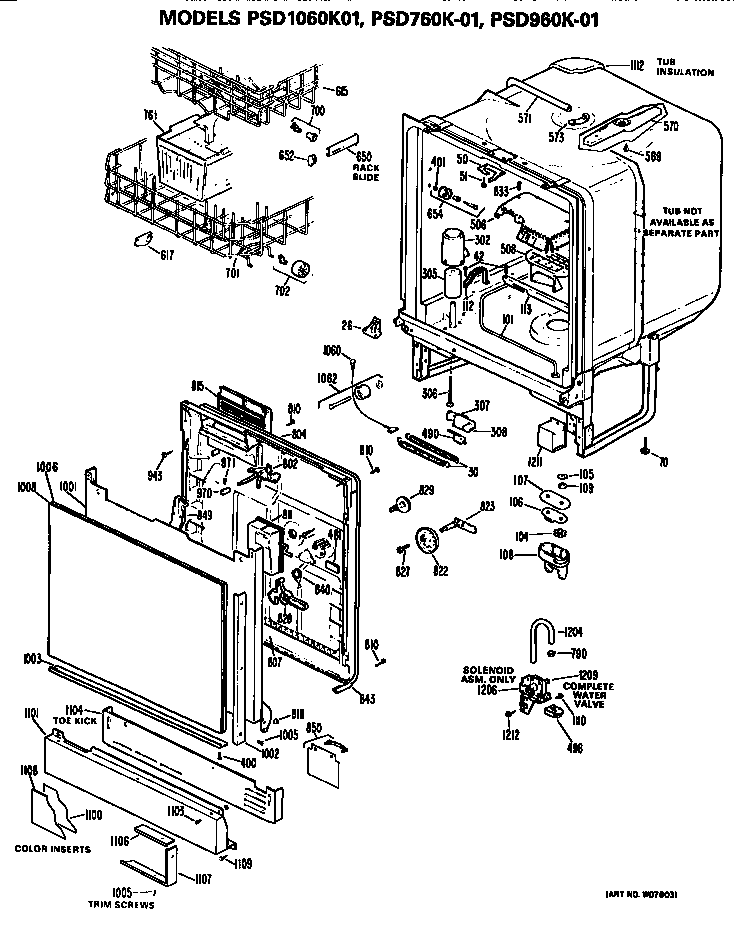 Front/control panel