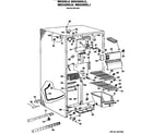 GE MSX20GLD freezer section diagram